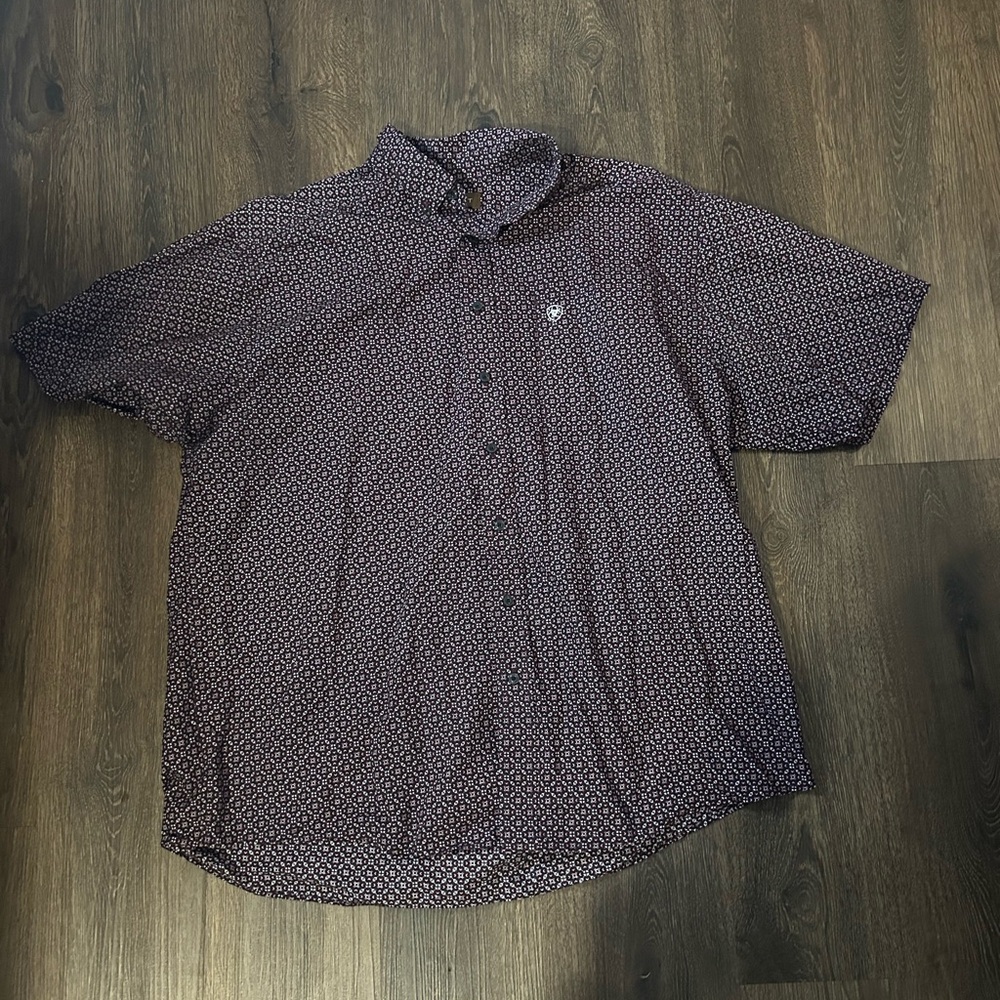 Men’s Ariat Button Up Western Style Short Sleeve Shirt - size XXL